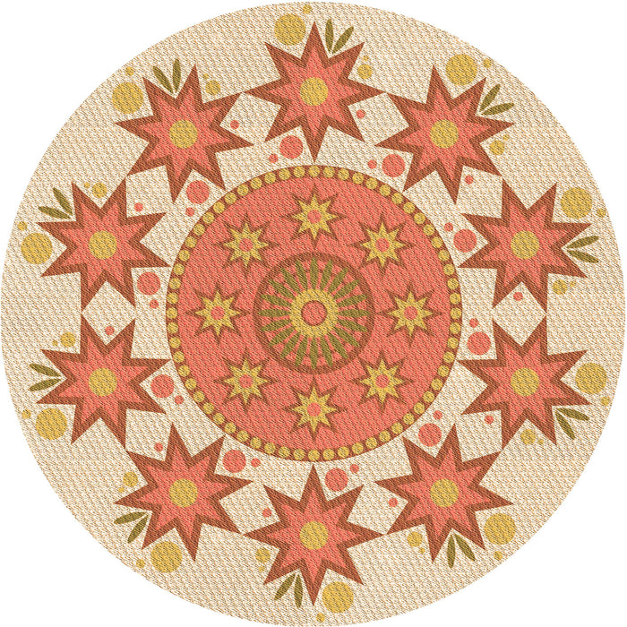 Square Machine Washable Transitional Khaki Gold Rug in a Living Room, wshpat1901org