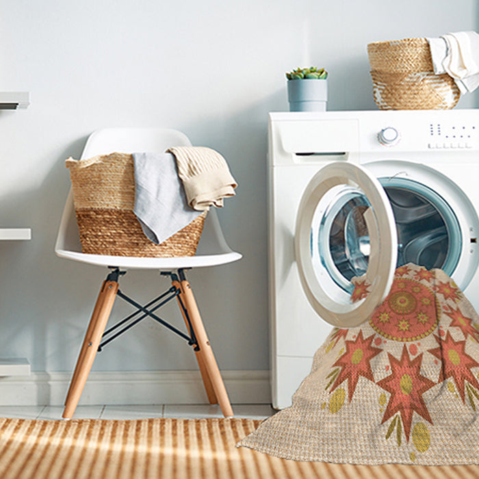 Machine Washable Transitional Khaki Gold Rug in a Washing Machine, wshpat1901org