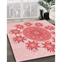 Patterned Pink Rug, pat1901rd