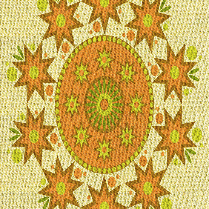 Machine Washable Transitional Orange Rug, wshpat1901yw
