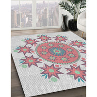 Patterned Tulip Pink Novelty Rug, pat1901