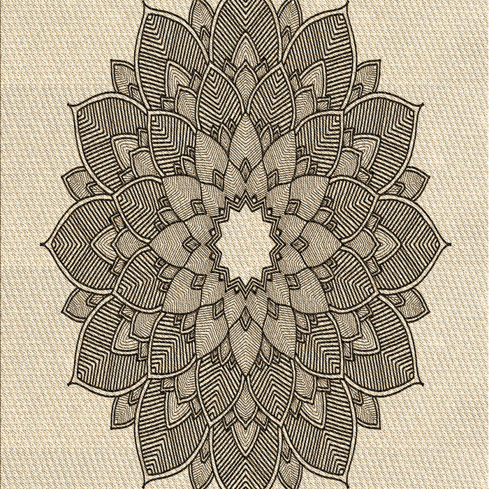 Patterned Wheat Beige Rug, pat1902brn