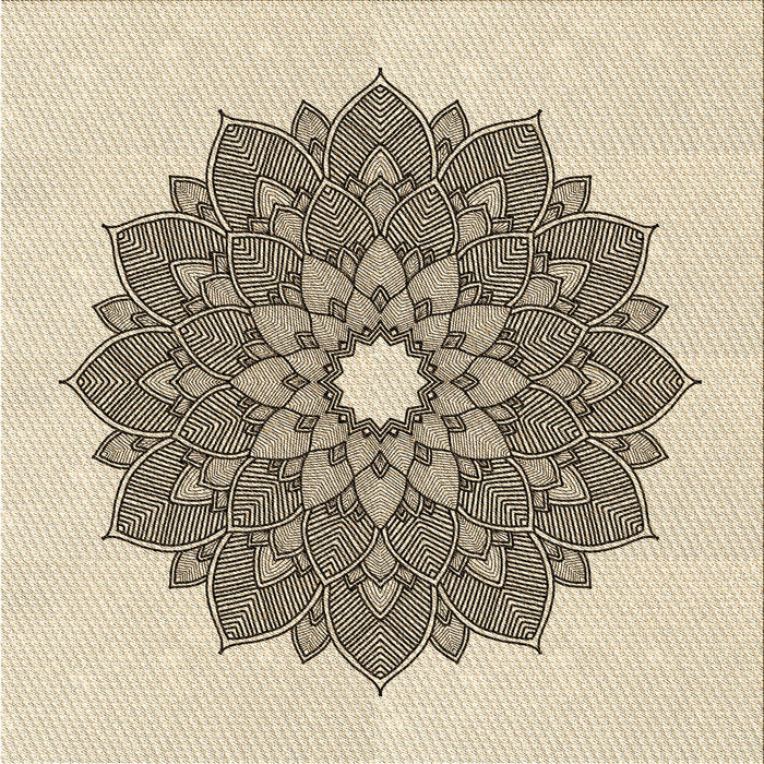 Round Machine Washable Transitional Wheat Beige Rug, wshpat1902brn