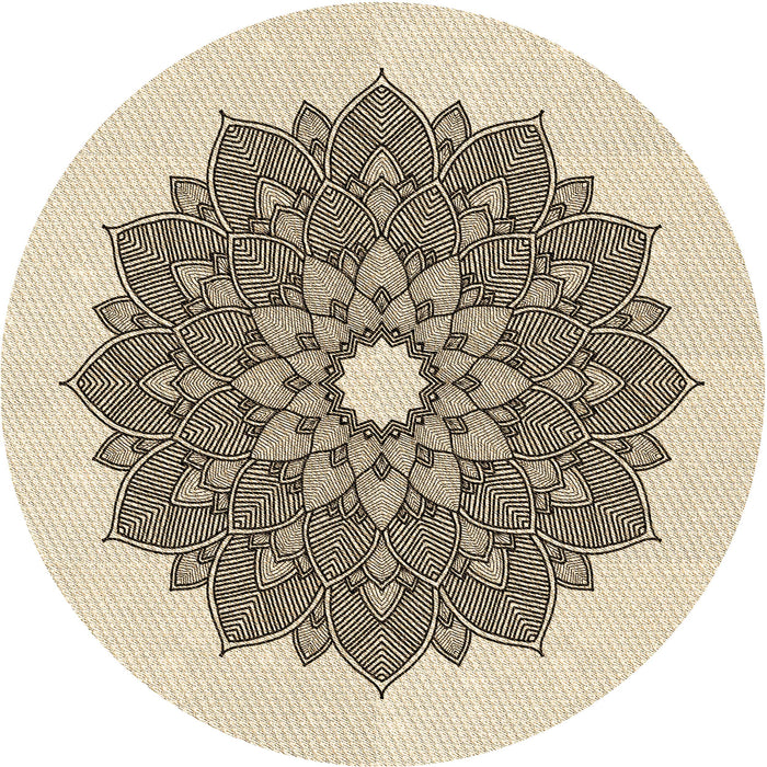 Square Patterned Wheat Beige Rug, pat1902brn