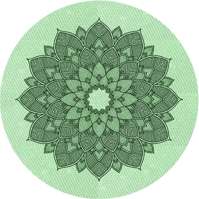 Square Machine Washable Transitional Mint Green Rug in a Living Room, wshpat1902grn