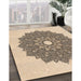 Machine Washable Transitional Dark Gold Brown Rug in a Family Room, wshpat1902org