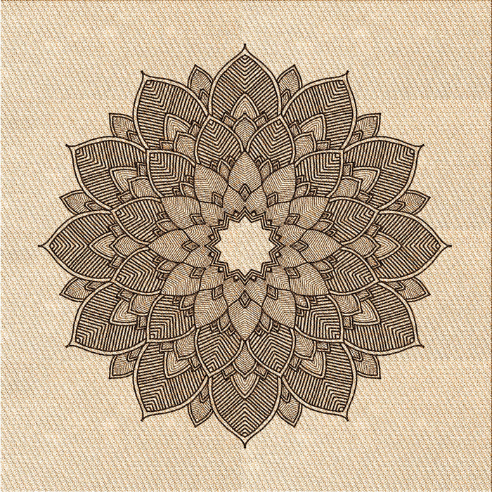 Round Machine Washable Transitional Dark Gold Brown Rug, wshpat1902org