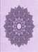 Patterned Purple Flower Purple Rug, pat1902pur