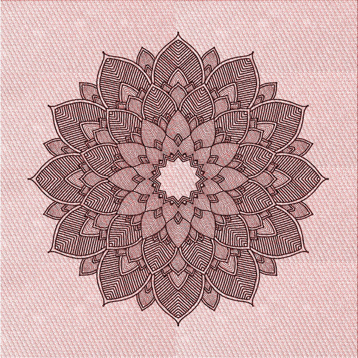 Round Machine Washable Transitional Light Rose Pink Rug, wshpat1902rd