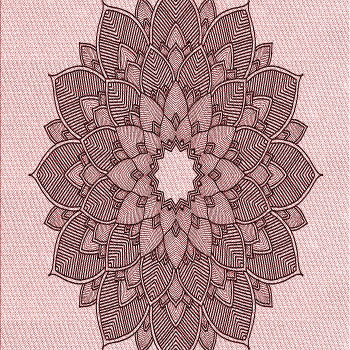 Machine Washable Transitional Light Rose Pink Rug, wshpat1902rd