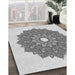 Machine Washable Transitional White Smoke Rug in a Family Room, wshpat1902