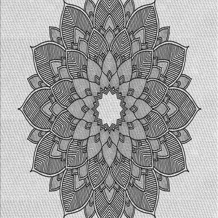 Machine Washable Transitional White Smoke Rug, wshpat1902