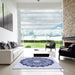 Machine Washable Transitional Blue Rug in a Kitchen, wshpat1903blu