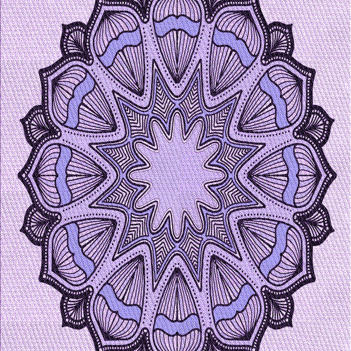 Machine Washable Transitional Blossom Pink Rug, wshpat1903pur