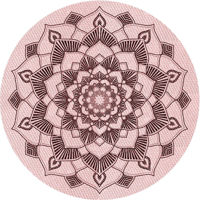 Square Machine Washable Transitional Indian Red Rug in a Living Room, wshpat1904rd