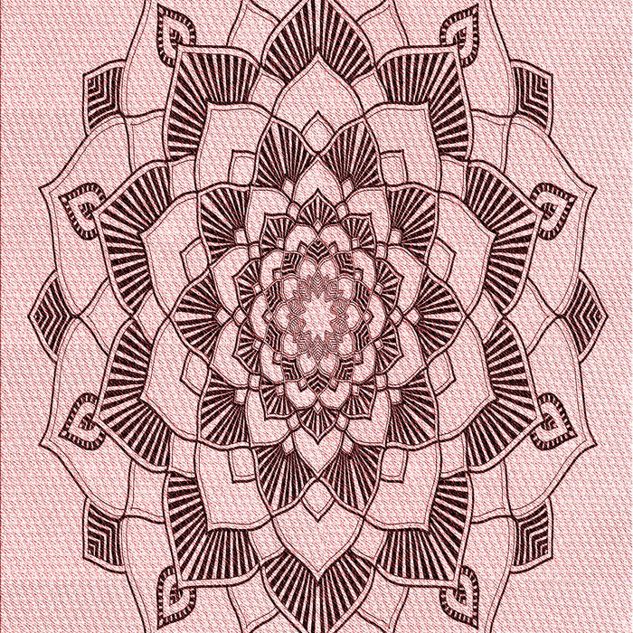 Patterned Red Rug, pat1904rd