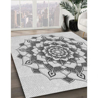 Patterned Gray Novelty Rug, pat1904