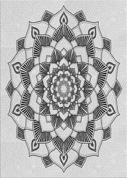 Patterned Gray Novelty Rug, pat1904