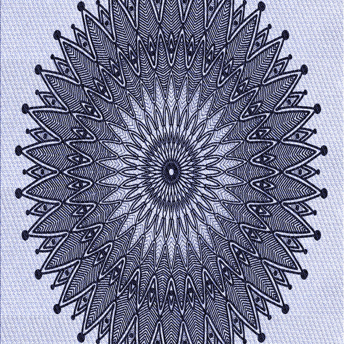 Patterned Blue Rug, pat1905blu