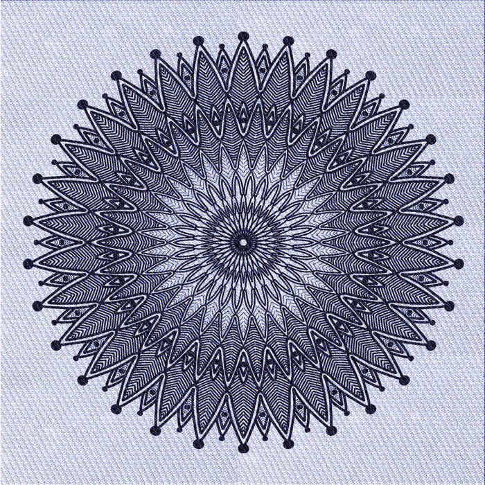 Round Machine Washable Transitional Blue Rug, wshpat1905blu