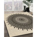 Machine Washable Transitional Vanilla Gold Rug in a Family Room, wshpat1905brn