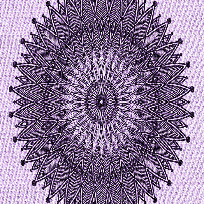 Patterned Blossom Pink Rug, pat1905pur