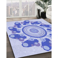 Patterned Blue Rug, pat1906blu