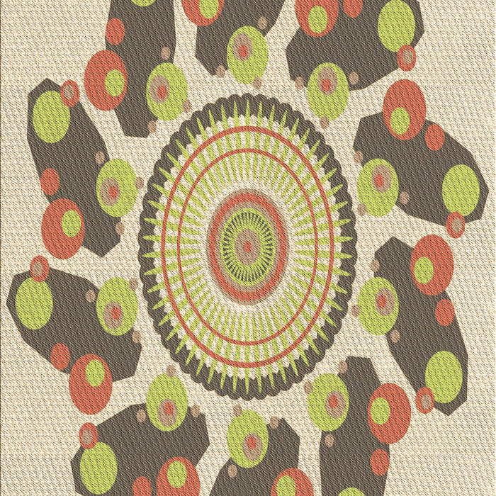 Machine Washable Transitional Dark Gold Brown Rug, wshpat1906brn