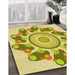 Machine Washable Transitional Dark Golden Brown Rug in a Family Room, wshpat1906yw