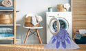 Machine Washable Transitional Light Slate Blue Rug in a Washing Machine, wshpat1907blu