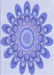 Patterned Light Slate Blue Rug, pat1907blu