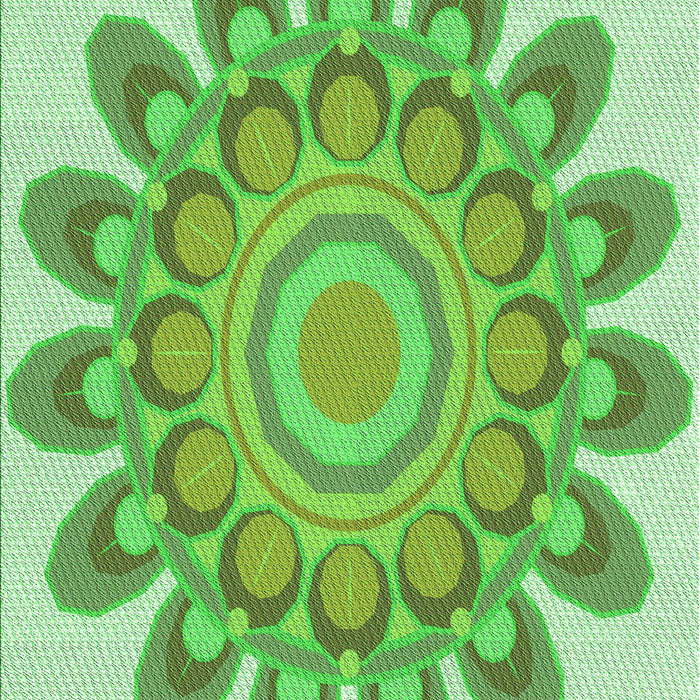 Patterned Jade Green Rug, pat1907grn