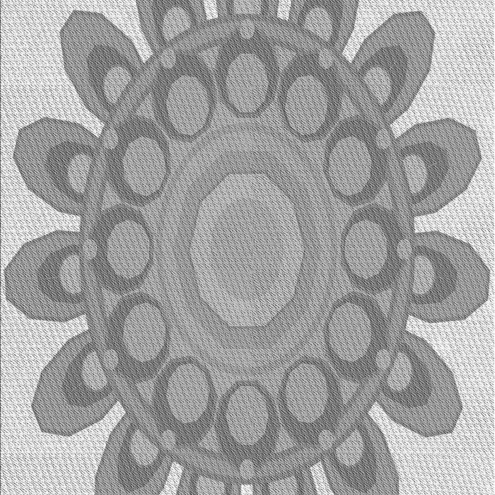 Patterned Gray Rug, pat1907gry