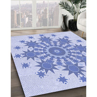 Patterned Blue Rug, pat1908blu