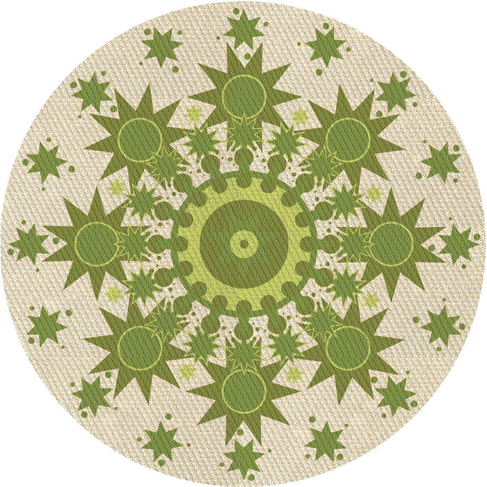 Square Machine Washable Transitional Khaki Gold Rug in a Living Room, wshpat1908brn