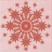 Round Patterned Orange Rug, pat1908rd