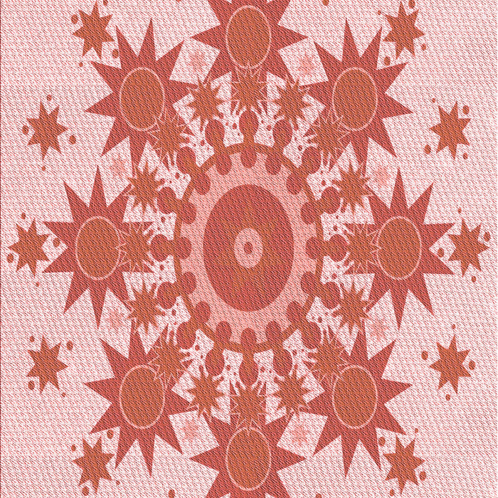 Machine Washable Transitional Orange Rug, wshpat1908rd