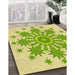 Patterned Pistachio Green Rug in Family Room, pat1908yw