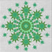 Square Patterned Green Novelty Rug, pat1908