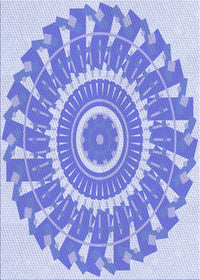 Machine Washable Transitional Periwinkle Purple Rug, wshpat1909blu