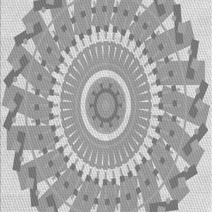 Patterned Gunmetal Gray Rug, pat1909gry