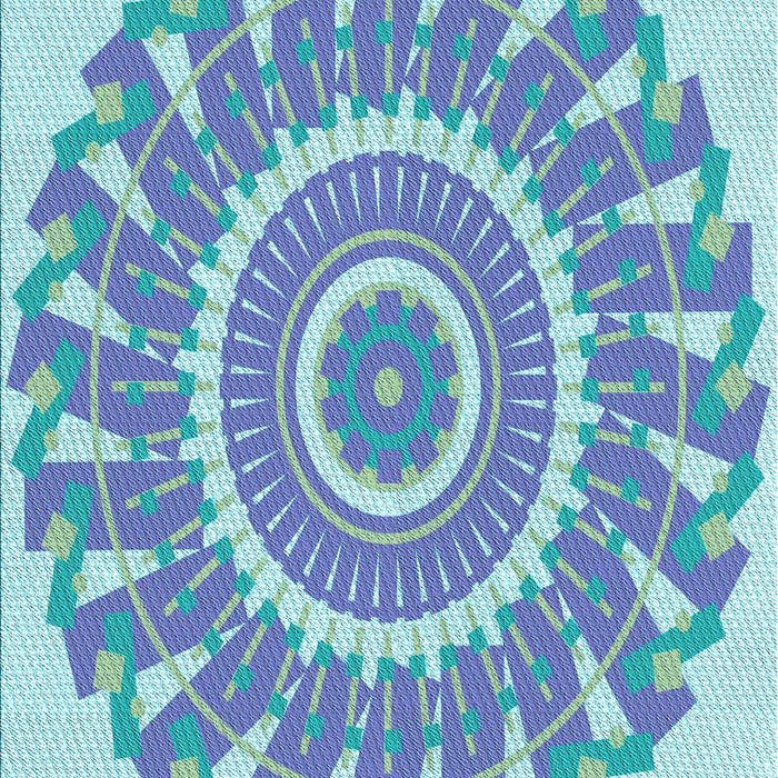 Machine Washable Transitional Silk Blue Rug, wshpat1909lblu