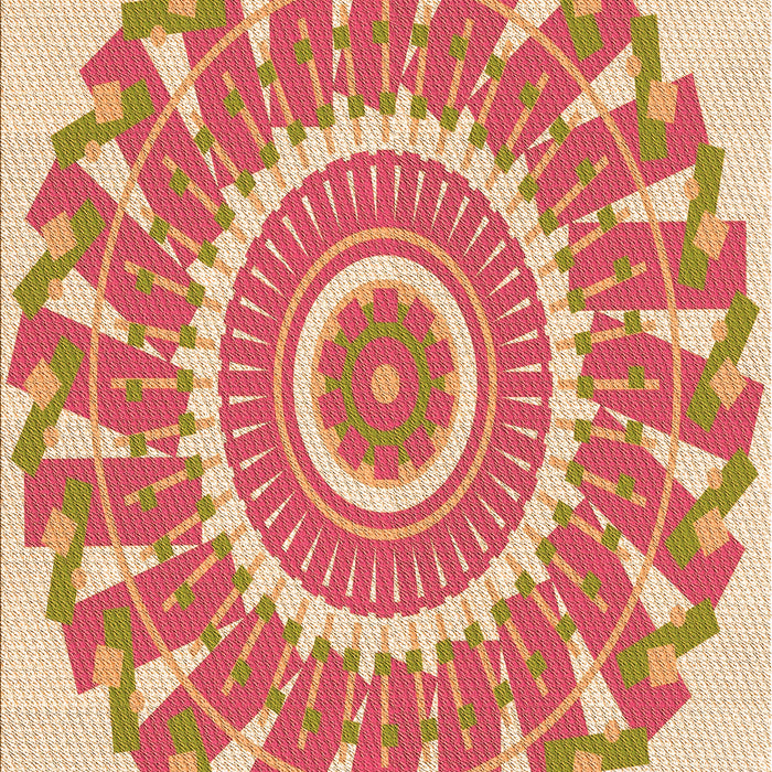 Patterned Red Rug, pat1909org