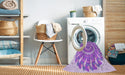 Machine Washable Transitional Crimson Purple Rug in a Washing Machine, wshpat1909pur