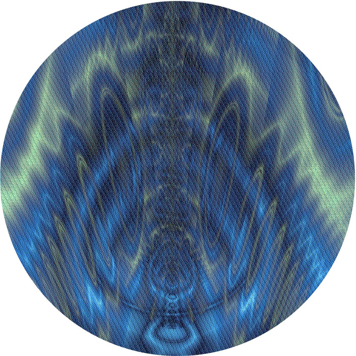 Square Patterned Blue Ivy Blue Rug, pat191lblu