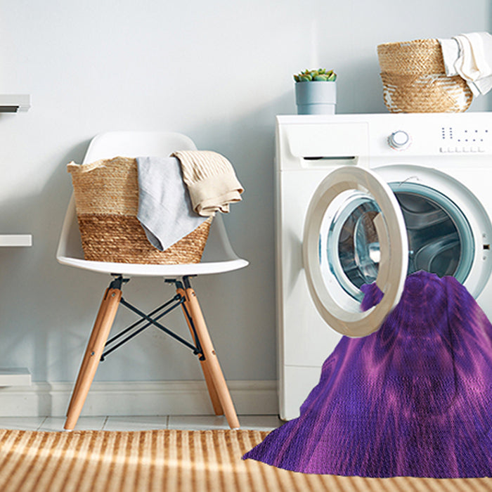 Machine Washable Transitional Bright Purple Rug in a Washing Machine, wshpat191pur