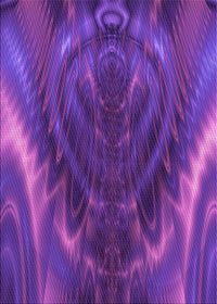 Machine Washable Transitional Bright Purple Rug, wshpat191pur