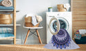 Machine Washable Transitional Deep Periwinkle Purple Rug in a Washing Machine, wshpat1910blu