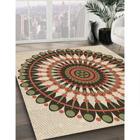 Patterned Brown Rug, pat1910brn