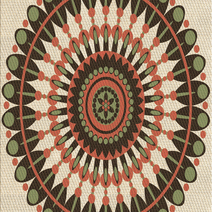 Patterned Brown Rug, pat1910brn